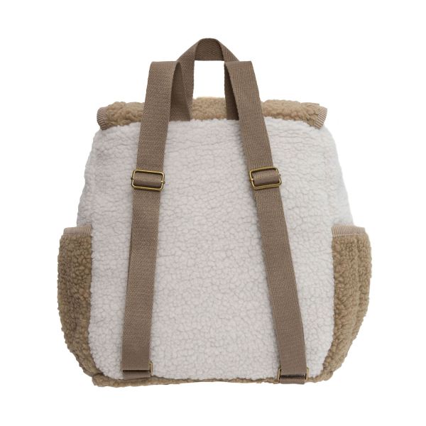 Jollein Colourblock Teddy Kinderrugzak - Naturel