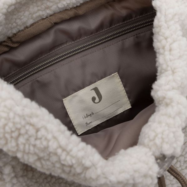 Jollein Colourblock Teddy Kinderrugzak - Naturel