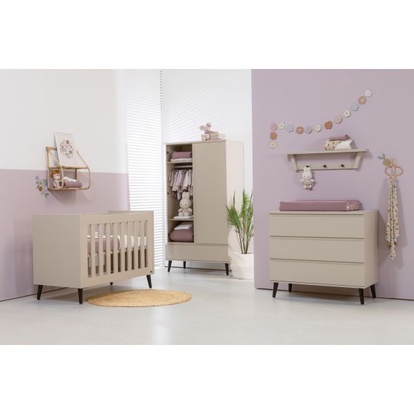 TWF Ledikant 60 x 120 - Commode - Hanglegkast Beach Island Clay TWF Ledikant 60 x 120 - Commode - Hanglegkast Beach Island Clay