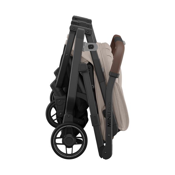 UPPAbaby MINU Duo Buggy - Ada Carbon Frame Met Kastanje Bruin Leer UPPAbaby MINU Duo Buggy - Ada Carbon Frame Met Kastanje Bruin Leer