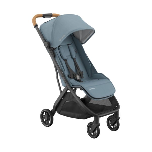 UPPAbaby MINU V3 Buggy Dillan - Stone Blue/Carbon Frame Met Zandbruin Leer UPPAbaby MINU V3 Buggy Dillan - Stone Blue/Carbon Frame Met Zandbruin Leer
