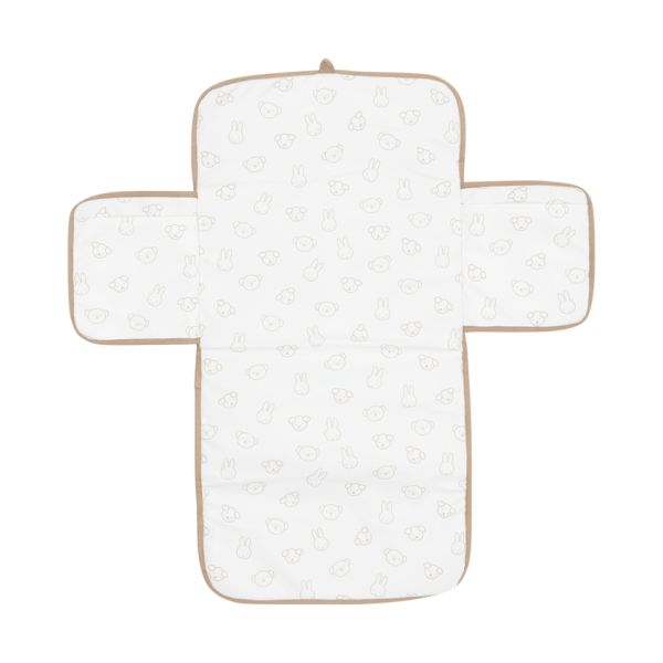 Jollein Verschoningsmat - Met Opbergvak - Miffy Jacquard Teddy - Biscuit 