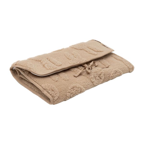 Jollein Verschoningsmat - Met Opbergvak - Miffy Jacquard Teddy - Biscuit 