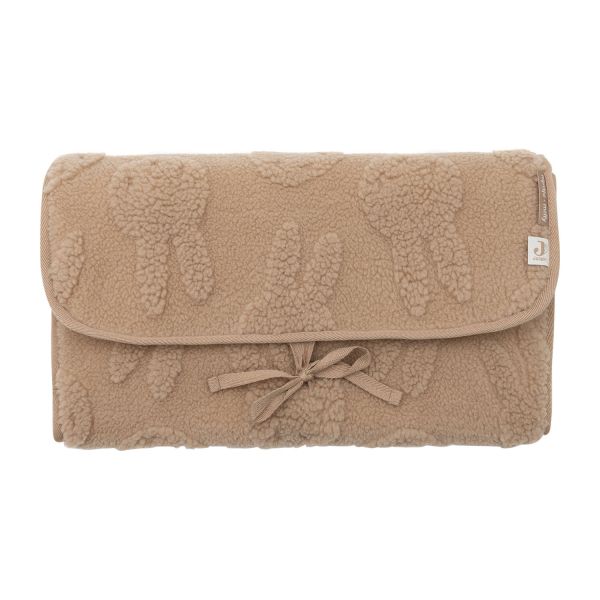 Jollein Verschoningsmat - Met Opbergvak - Miffy Jacquard Teddy - Biscuit 