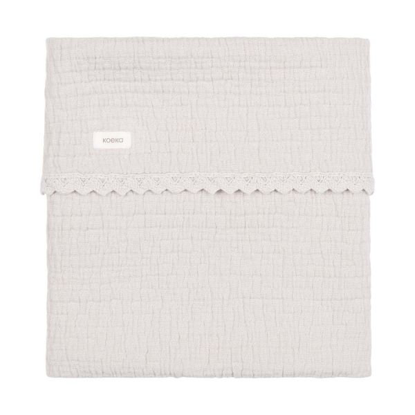 Koeka Elba Wiegdeken Lace - 75 x 100 cm - Stone Koeka Elba Wiegdeken Lace - 75 x 100 cm - Stone