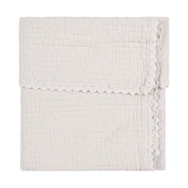 Koeka Elba Ledikantdeken Lace - 100 x 150 cm - Stone