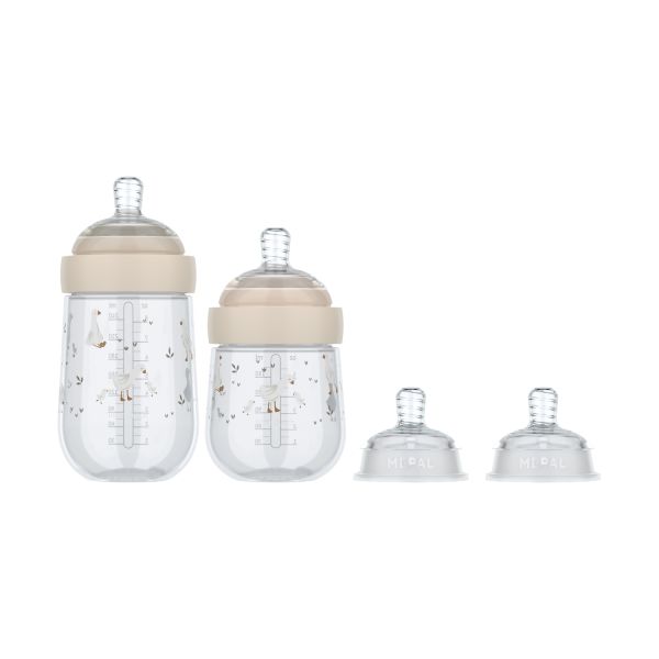 Mepal X Little Dutch Little Goose Starterset Babyflessen Mio - 4-Delig Mepal X Little Dutch Little Goose Starterset Babyflessen Mio - 4-Delig