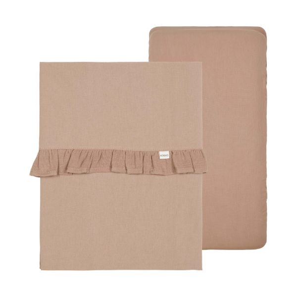 Koeka Ledikantlaken En Hoeslaken Set Ruffle Faro Caffe Koeka Ledikantlaken En Hoeslaken Set Ruffle Faro Caffe