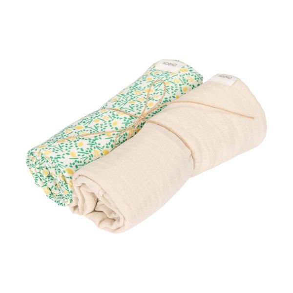 Koeka Meadow Swaddle Doeken - 2 Stuks - 75 x 75 cm - Hydrofiel - Off White Koeka Meadow Swaddle Doeken - 2 Stuks - 75 x 75 cm - Hydrofiel - Off White