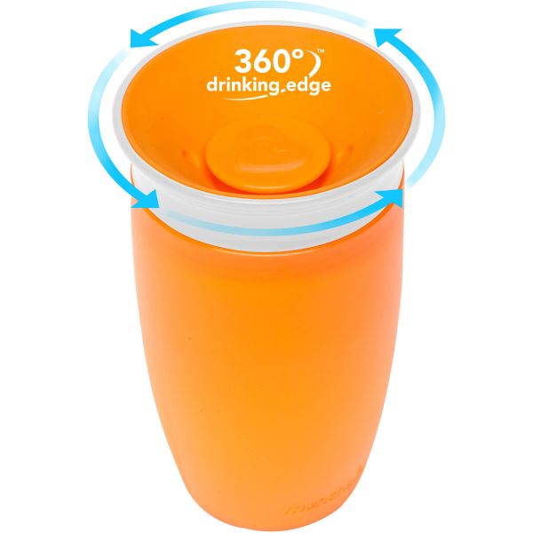 Munchkin Miracle 360º Sippy Cup Oranje 12mnd+ 296ml Munchkin Miracle 360º Sippy Cup Oranje 12mnd+ 296ml