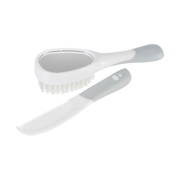 Difrax Borstel En Kam Set Zilver Difrax Borstel En Kam Set Zilver