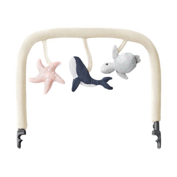 Ergobaby Toy Bar Bouncer - Evolve - Ocean Wonders Cream Ergobaby Toy Bar Bouncer - Evolve - Ocean Wonders Cream