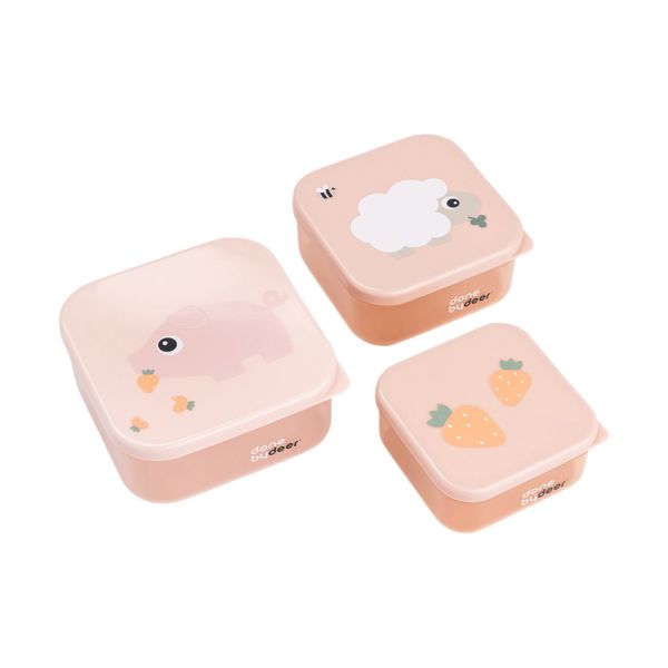 Done By Deer Tiny Farm Snack Box - 3 Stuks - Powder Done By Deer Tiny Farm Snack Box - 3 Stuks - Powder