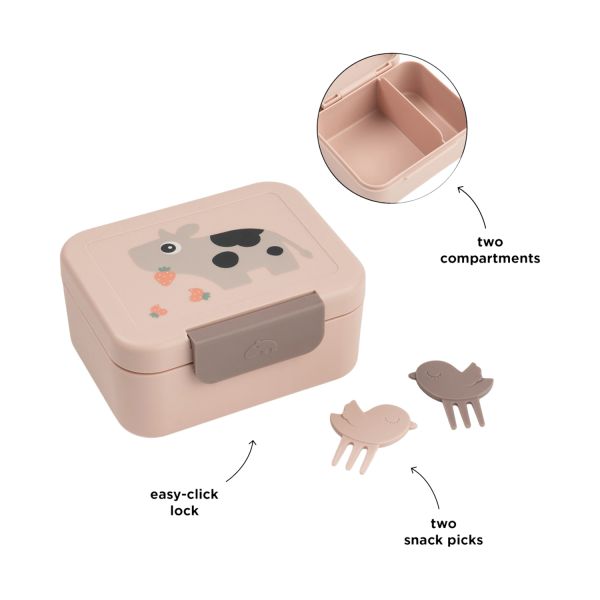 Done by Deer Lunchbox met Snackprikkers - Tiny Farm - Powder Done by Deer Lunchbox met Snackprikkers - Tiny Farm - Powder