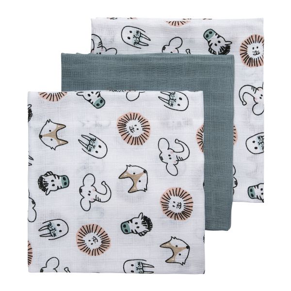 Meyco Multidoek Hydrofiel Animal 3Pack
