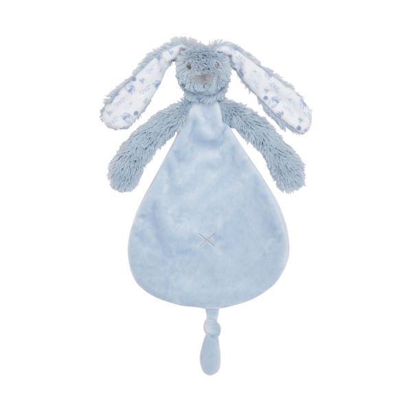 Happy Horse Konijn Richie Knuffeldoekje - 25cm - Blue Graphic Happy Horse Konijn Richie Knuffeldoekje - 25cm - Blue Graphic