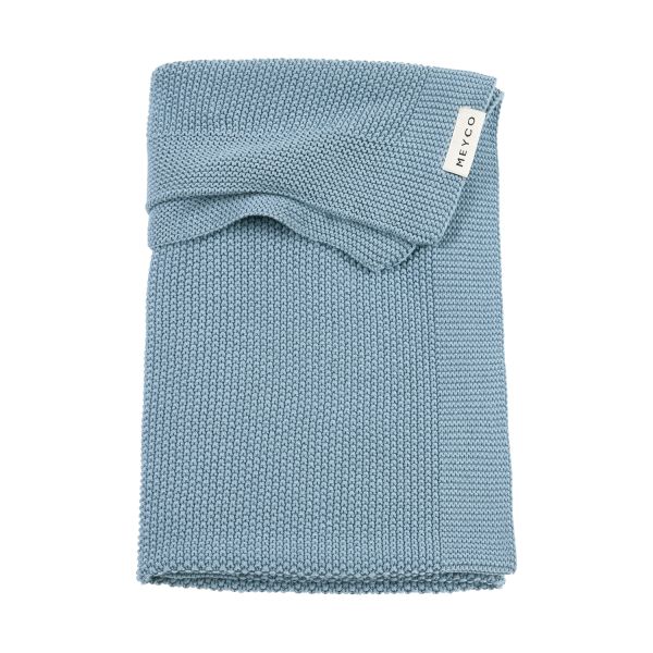 Meyco Deken Mini Relief Jeans Blue 75x100cm Meyco Deken Mini Relief Jeans Blue 75x100cm