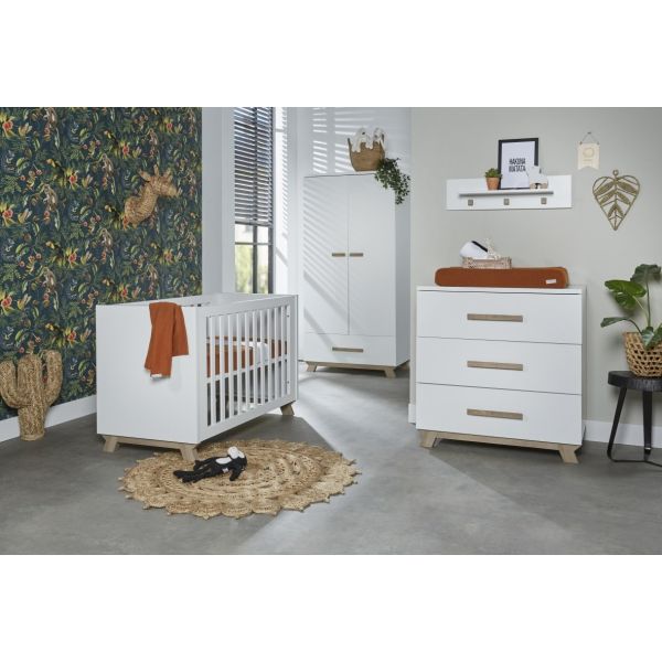 TWF Ledikant 70 x 140 Incl. Juniorzijden - Commode - Hanglegkast Bergen