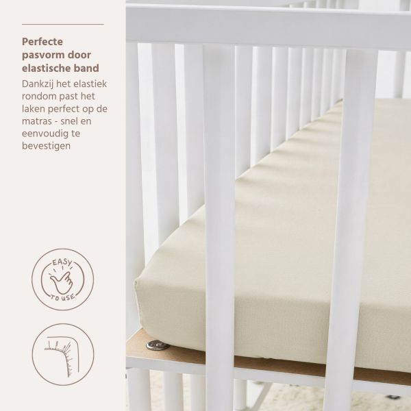 Meyco Hoeslaken Jersey Soft Sand 75x95 cm Meyco Hoeslaken Jersey Soft Sand 75x95 cm