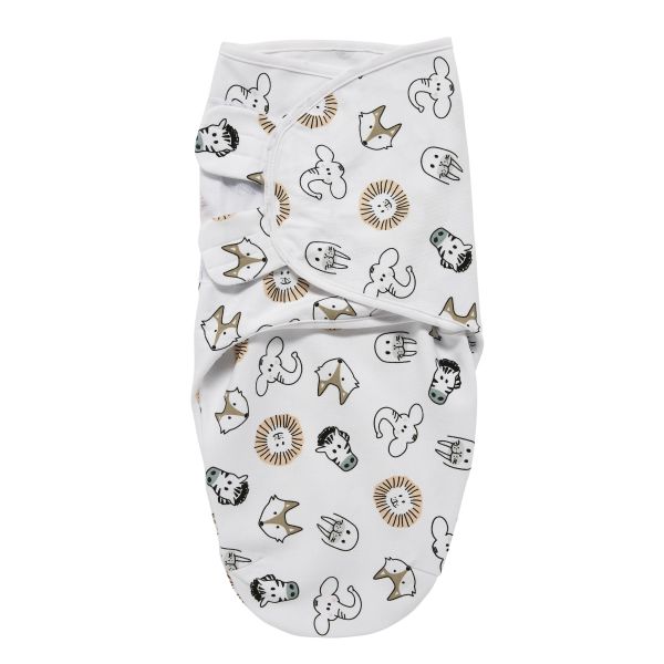 SwaddleMeyco 2-Pack Animal/Uni Wit0-3 Maanden SwaddleMeyco 2-Pack Animal/Uni Wit0-3 Maanden