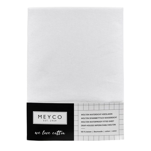 Meyco Molton PU Tienerhoeslaken Wit 90 x 200 cm Meyco Molton PU Tienerhoeslaken Wit 90 x 200 cm