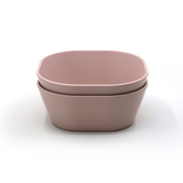 Mushie Kom Vierkant Blush (2 stuks) Mushie Kom Vierkant Blush (2 stuks)