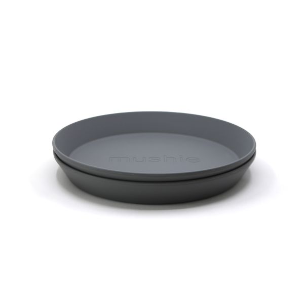 Mushie Bord Rond Smoke (2 stuks) Mushie Bord Rond Smoke (2 stuks)