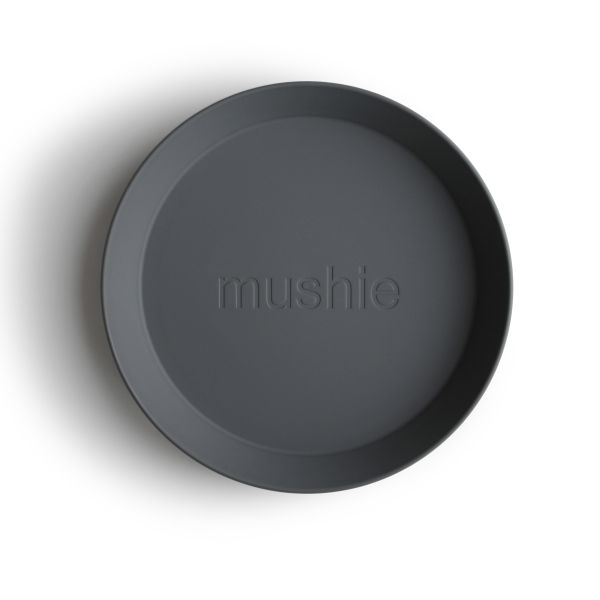 Mushie Bord Rond Smoke (2 stuks) Mushie Bord Rond Smoke (2 stuks)