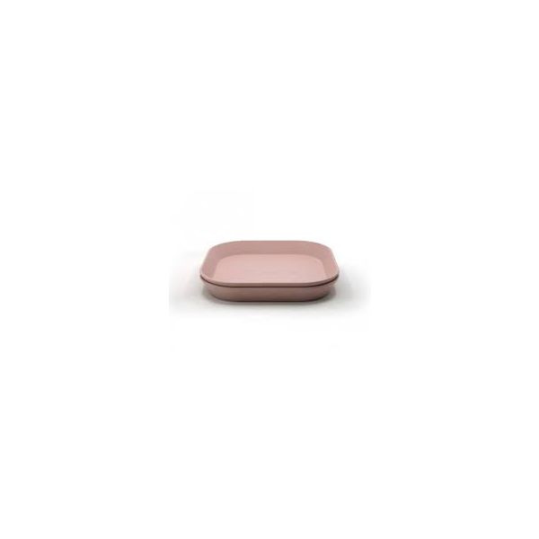 Mushie Bord Vierkant Blush (2 stuks) Mushie Bord Vierkant Blush (2 stuks)