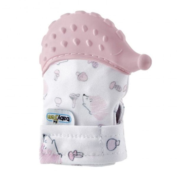 Babyjem Bijthandschoen Egel Pink Babyjem Bijthandschoen Egel Pink