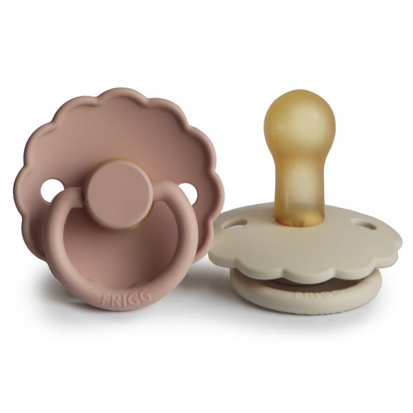 Frigg Fopspeen Daisy Blush/Cream T2 6-18mnd (2 stuks) Frigg Fopspeen Daisy Blush/Cream T2 6-18mnd (2 stuks)