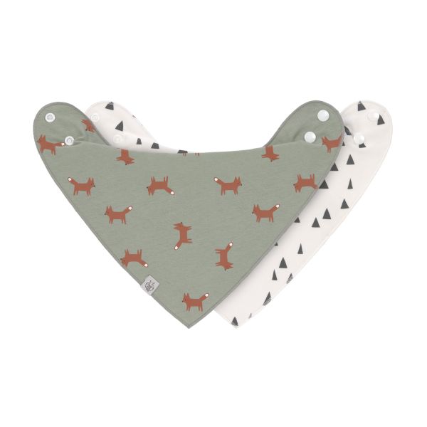 Lässig Little Forest Bandana - 2 Stuks - Groen
