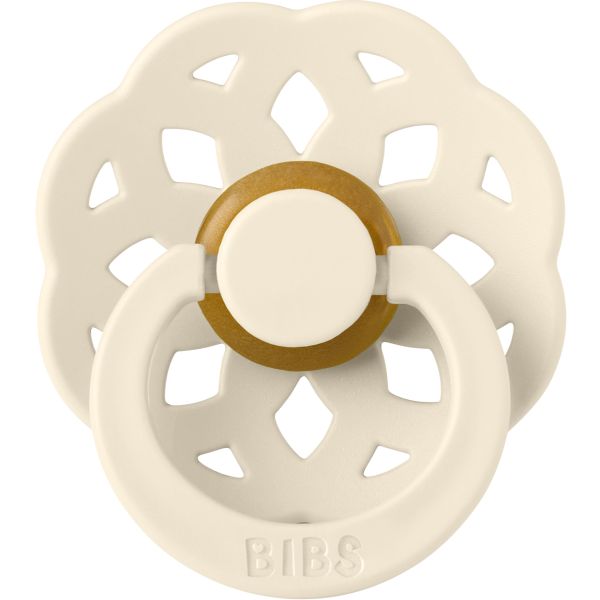 Bibs Fopspeen Boheme Round 0-6mnd Ivory Bibs Fopspeen Boheme Round 0-6mnd Ivory