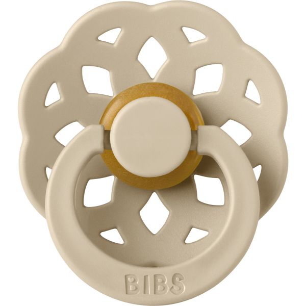 BiBs Boheme Fopspeen - Rond - 0-6 Mnd - Vanilla BiBs Boheme Fopspeen - Rond - 0-6 Mnd - Vanilla