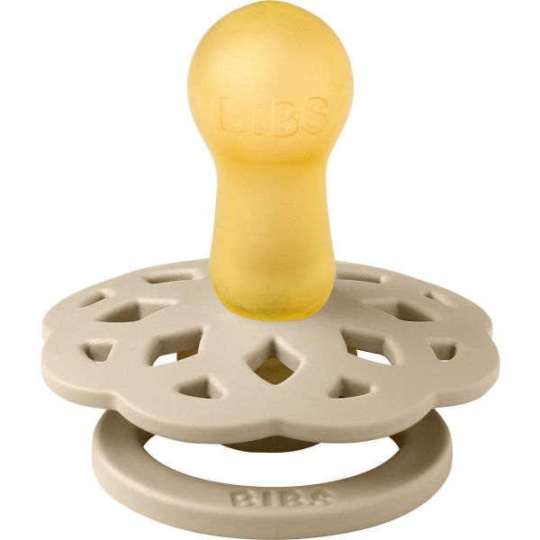 BiBs Boheme Fopspeen - Rond - 0-6 Mnd - Vanilla BiBs Boheme Fopspeen - Rond - 0-6 Mnd - Vanilla