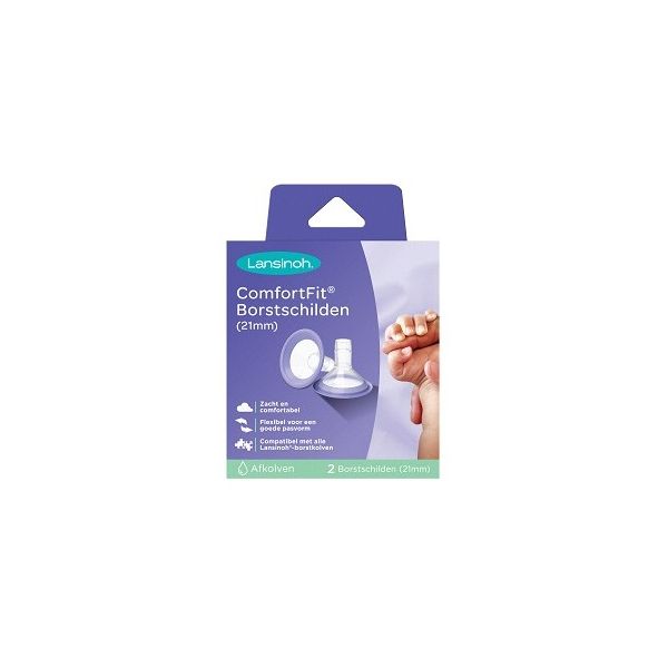 Lansinoh Borstschilden Comfort Fit 21mm 2st. Lansinoh Borstschilden Comfort Fit 21mm 2st.