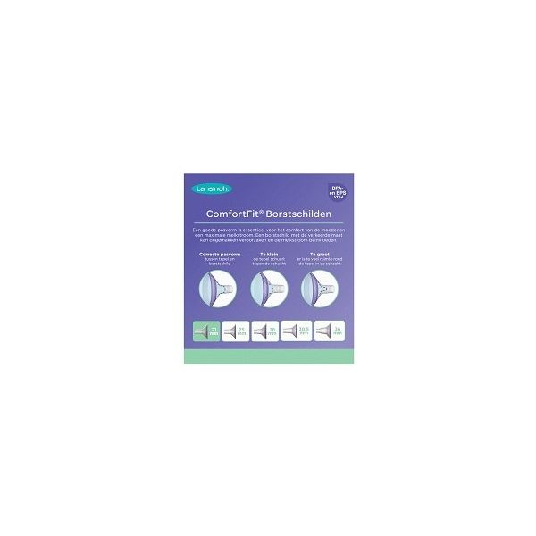 Lansinoh Borstschilden Comfort Fit 21mm 2st. Lansinoh Borstschilden Comfort Fit 21mm 2st.