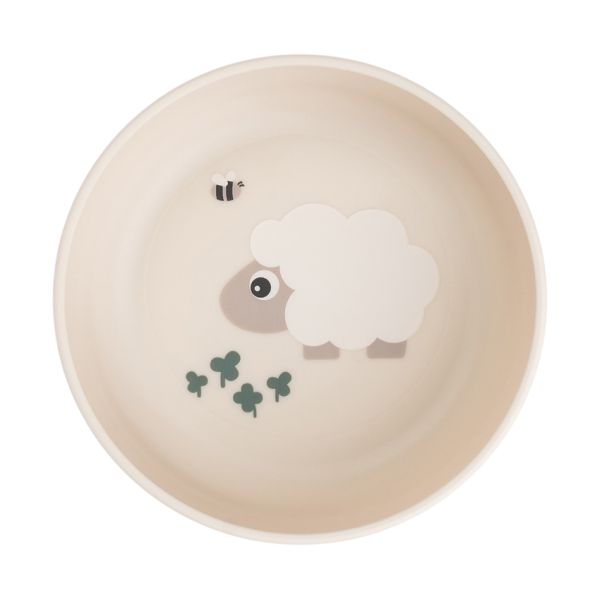 Done By Deer Bord - Tiny Farm - Rond - 14 cm - Sand Done By Deer Bord - Tiny Farm - Rond - 14 cm - Sand
