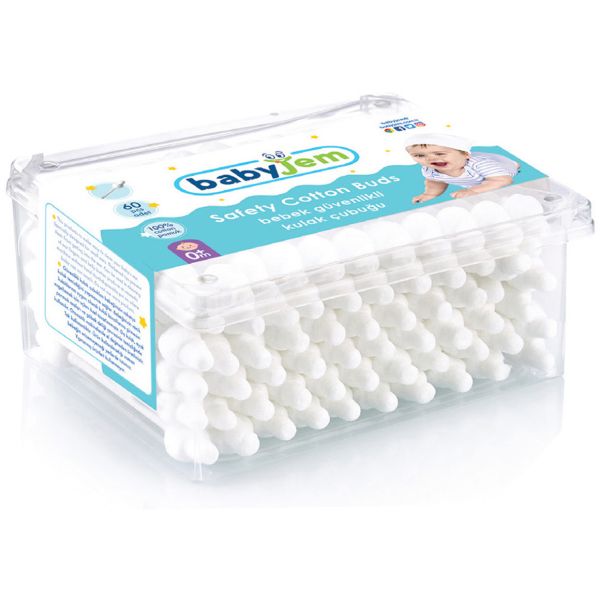 Babyjem Baby Wattenstaafjes 60 stk. Babyjem Baby Wattenstaafjes 60 stk.