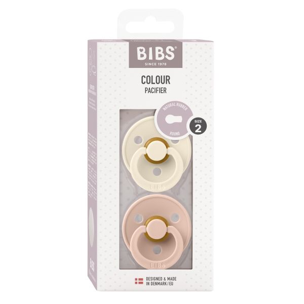BiBs Fopspeen - Rond - 2 Stuks - 6-18 Mnd - Ivory/Blush BiBs Fopspeen - Rond - 2 Stuks - 6-18 Mnd - Ivory/Blush