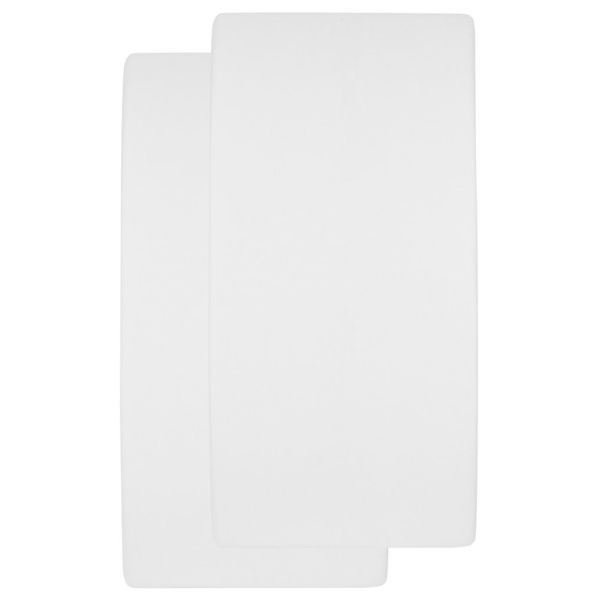 Meyco Molton Hoeslaken Ledikant Stretch Wit 60 x 120 cm (2-Pack) Meyco Molton Hoeslaken Ledikant Stretch Wit 60 x 120 cm (2-Pack)