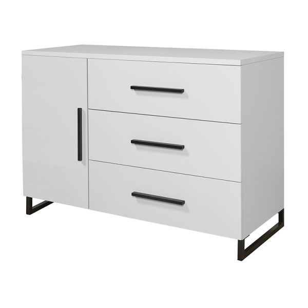 TWF Ledikant 70 x 140 - Commode XL 3 Laden 1 Deur - Hanglegkast 2 Deuren 1 Lade Torino