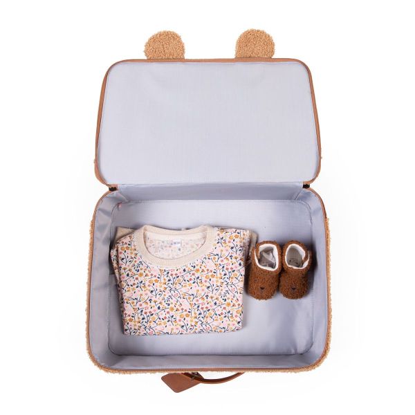 Childhome Mini Traveller Kinderkoffer Teddy Brown Childhome Mini Traveller Kinderkoffer Teddy Brown