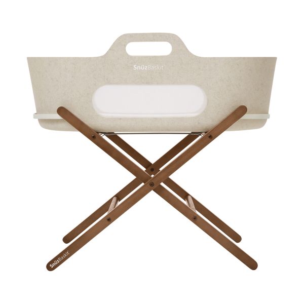 Snuz SnüzBaskit Moses Basket + Stand Set - Barley/Walnut Snuz SnüzBaskit Moses Basket + Stand Set - Barley/Walnut