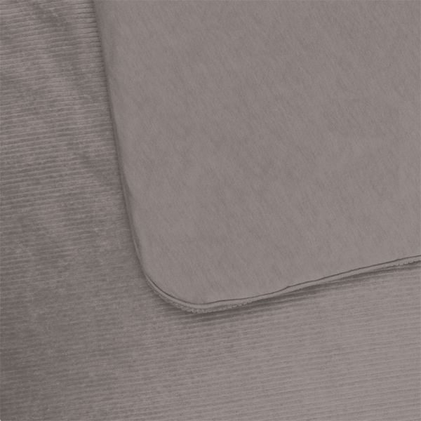 Witlof For Kids Velvet Rib Ledikantdeken - 60 x 120 cm - Warm Grey Witlof For Kids Velvet Rib Ledikantdeken - 60 x 120 cm - Warm Grey