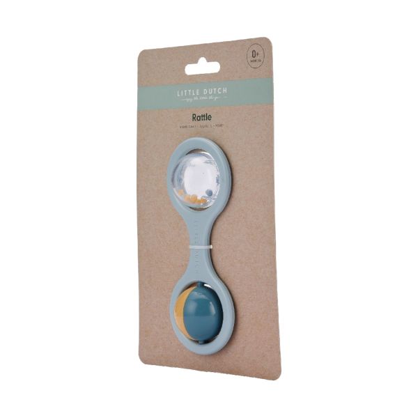 Little Dutch Rammelaar Bal Blauw Little Dutch Rammelaar Bal Blauw