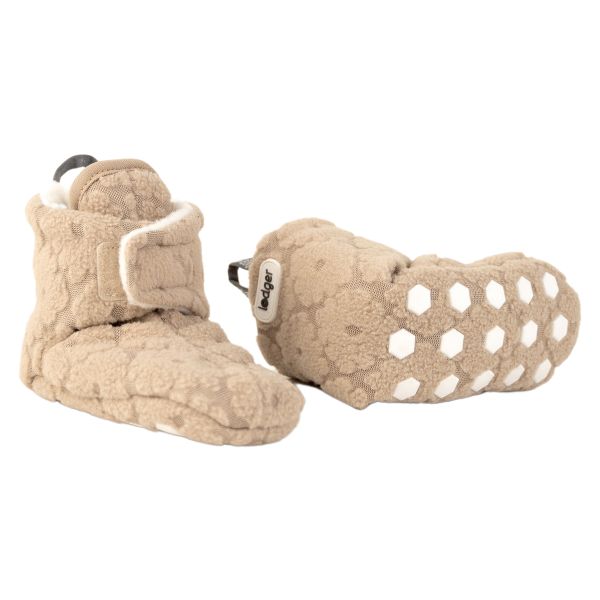 Lodger Slipper Folklore Fleece Beige 12-18mnd 12-18 maanden