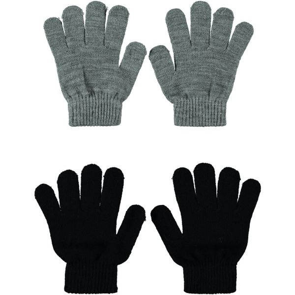 Sarlini Handschoenen Knit Multi Black 2-Pack One size