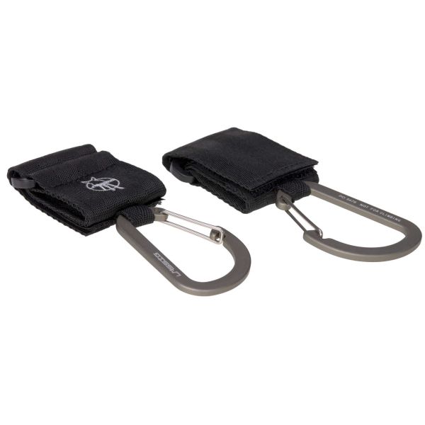 Lässig Stroller Hooks Met Karabijnhaak Black 2-Pack Lässig Stroller Hooks Met Karabijnhaak Black 2-Pack
