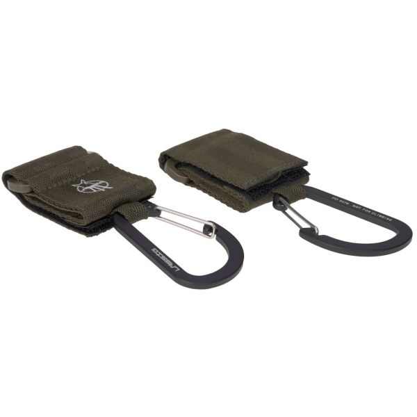 Lässig Stroller Hooks Met Karabijnhaak Olive 2-Pack